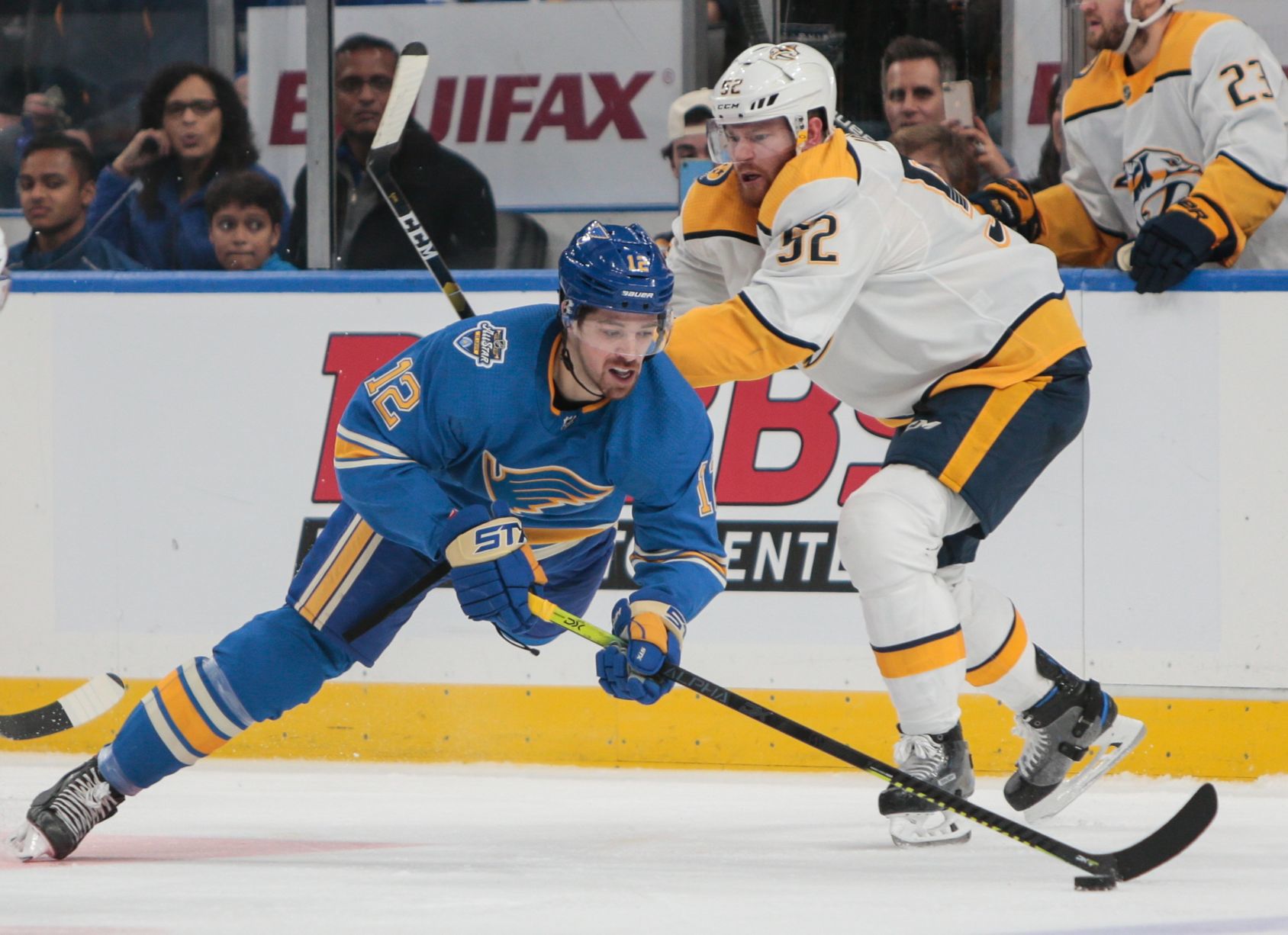 Blues take on Predators at the Enterprise Center